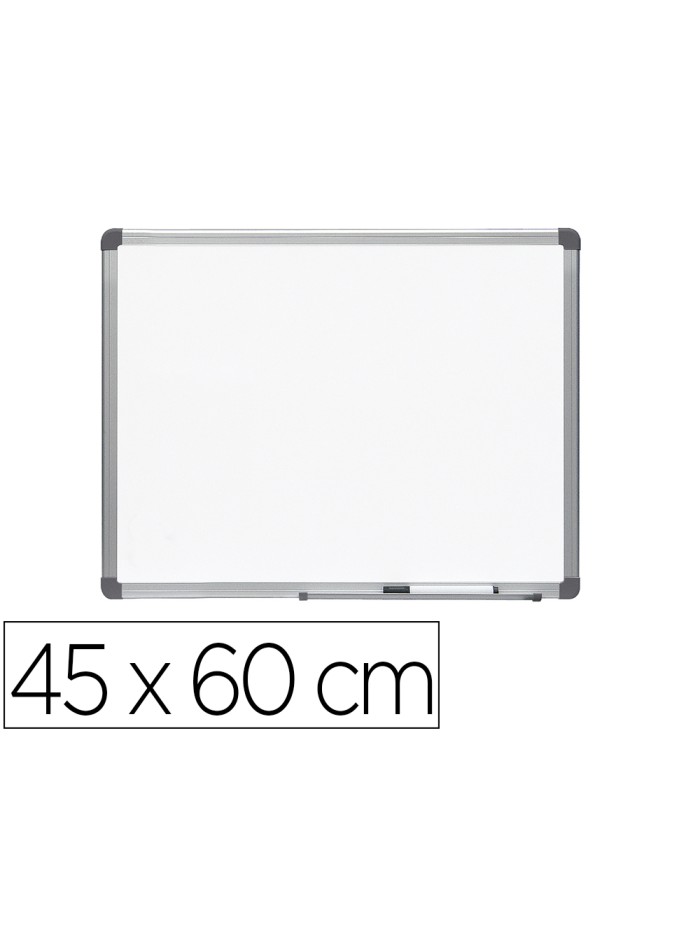 Pizarra blanca rocada lacada magnetica marco aluminio con cantoneras 45x60 cm Pizarra blanca rocada lacada magnetica marco aluminio con cantoneras 45x60 cm