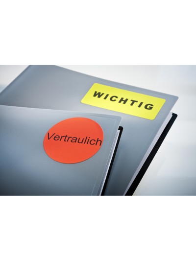 Etiqueta adhesiva tico amarill o fluorescentes permanente fsclaser/inkjet/fotocopia 200x142mm caja de 140 unidades