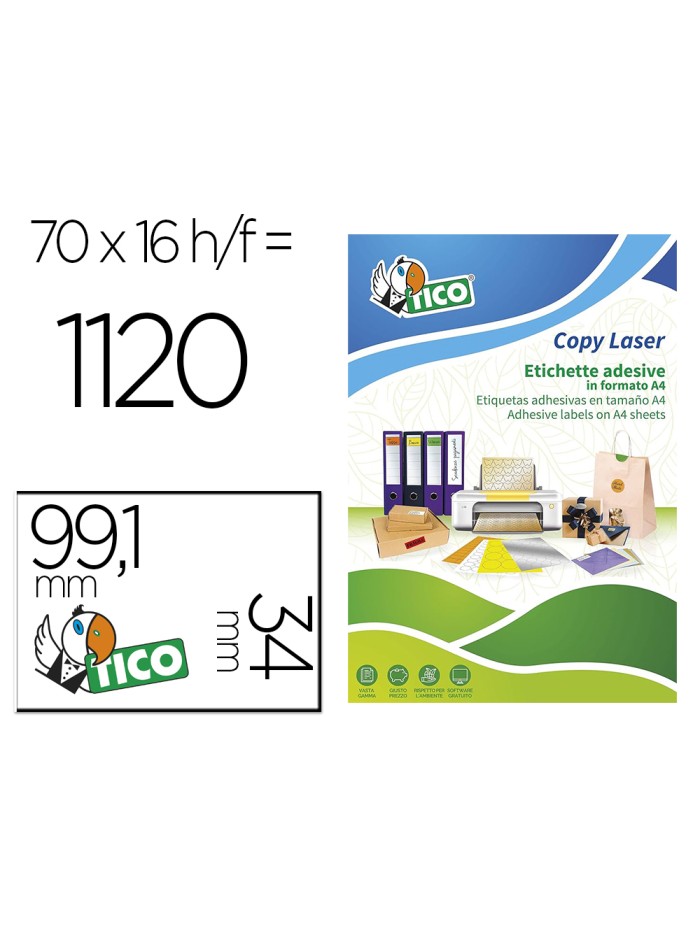 Etiqueta adhesiva tico amarill o fluorescentes permanente fsclaser/inkjet/fotocopia 99,1x34mm caja de 1120 unidades Etiqueta adhesiva tico amarill o fluorescentes permanente fsclaser/inkjet/fotocopia 99,1x34mm caja de 1120 unidades