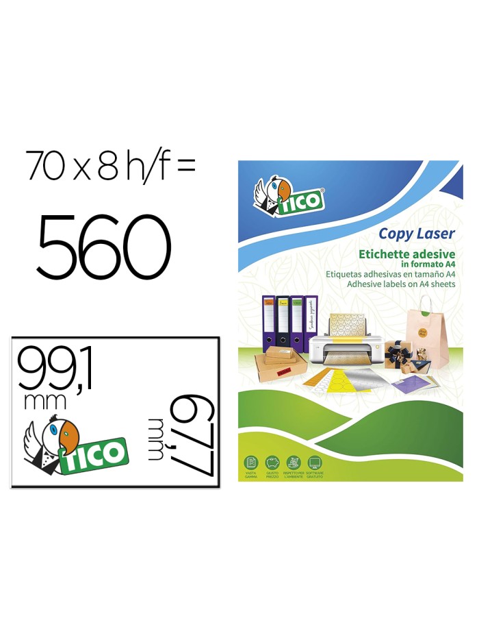 Etiqueta adhesiva tico amarill o fluorescentes permanente fsclaser/inkjet/fotocopia 99,1x67,7 mm caja de 560 unidades Etiqueta adhesiva tico amarill o fluorescentes permanente fsclaser/inkjet/fotocopia 99,1x67,7 mm caja de 560 unidades