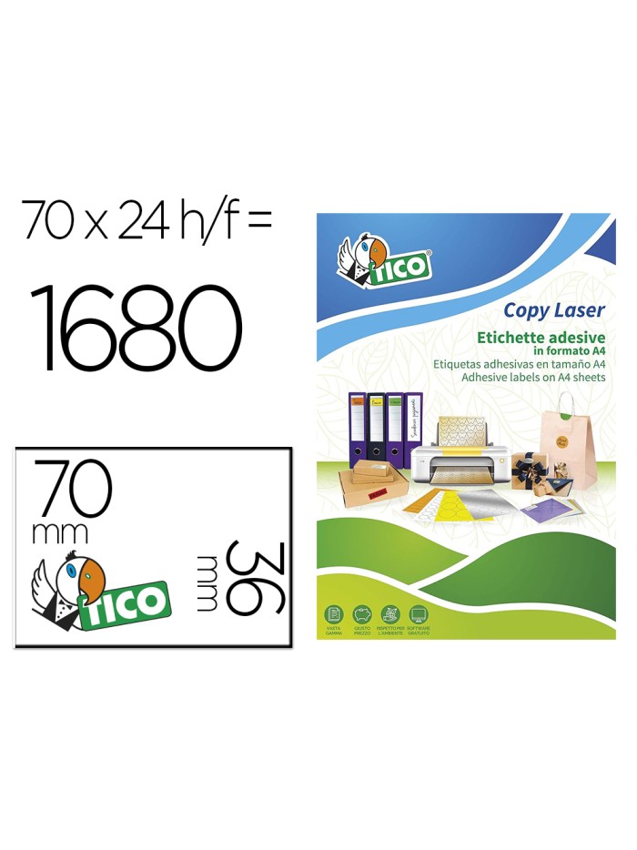 Etiqueta adhesiva tico naranja fluorescenteses permanente fsclaser/inkjet/fotocopia70x36 mm caja de 1680 unidades Etiqueta adhesiva tico naranja fluorescenteses permanente fsclaser/inkjet/fotocopia70x36 mm caja de 1680 unidades