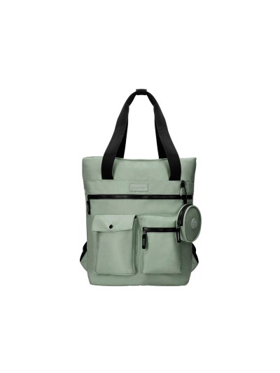 Cartera antartik bolso mochila casual color verde 400x120x390 mm