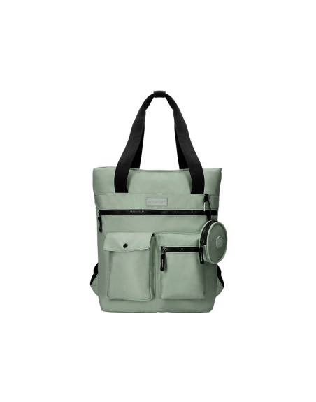 Cartera antartik bolso mochila casual color verde 400x120x390 mm