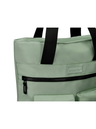 Cartera antartik bolso mochila casual color verde 400x120x390 mm
