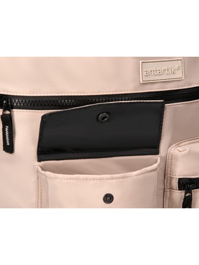Cartera antartik bolso mochila casual color beige 400x120x390 mm