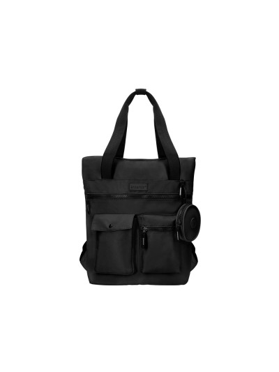 Cartera antartik bolso mochila casual color negro 400x120x390 mm