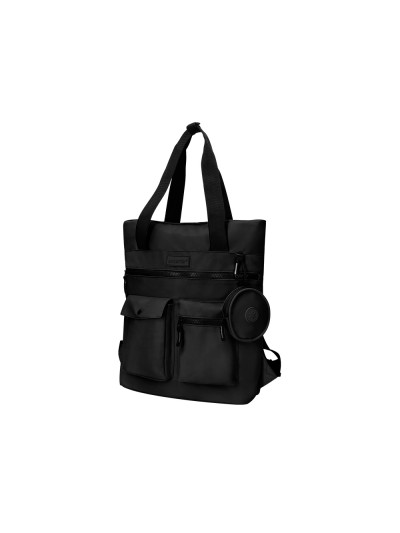 Cartera antartik bolso mochila casual color negro 400x120x390 mm