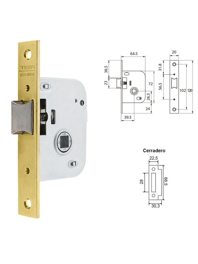 Cerradura Tesa 2005-hl/40
