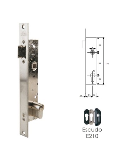 Cerradura Tesa 2219/25/3ai