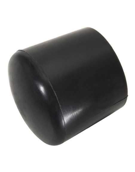 Contera Plastico Redonda Exterior Negra 28 mm. Bolsa 200 Unidades