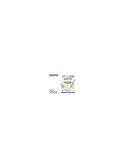 Rotulador giotto turbo soft brush pastel punta de pincel caja de 10 unidades colores surtidos