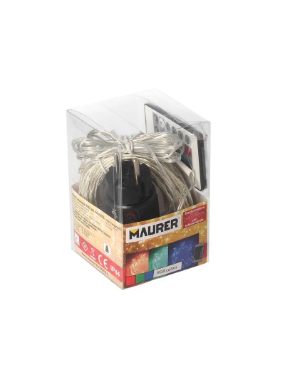 Guirnalda Luces Navidad 200 Leds Multicolor RGB Con Mando Luz Navidad Interiores y Exteriores Ip44