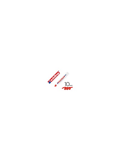 Marcador edding permanente 950 pasta opaca rojo punta redonda 10 mm para superficies oxidadas/rugosas