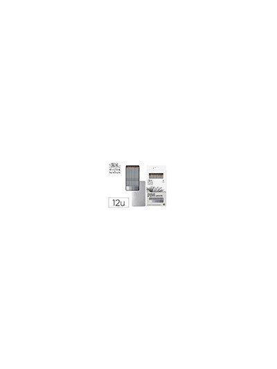 Lapices de grafito winsor&newton studio coleccion caja metalica con 12 unidades graduaciones surtidas