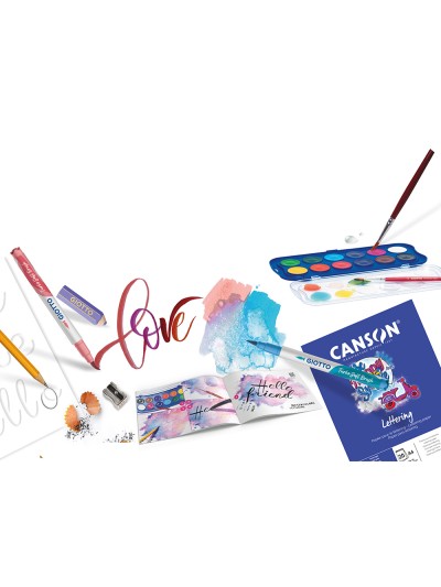 Set creativo giotto art lab fancy lettering