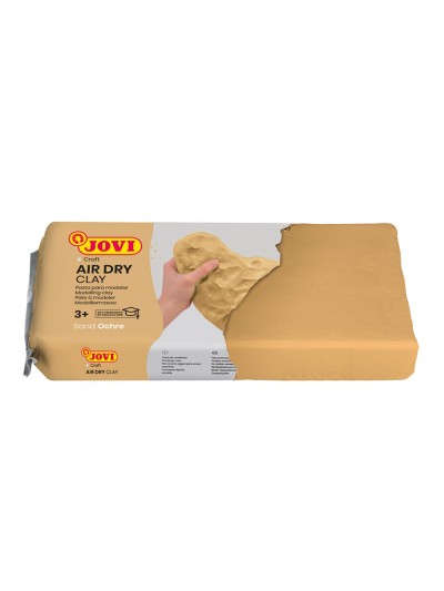 Pasta jovi para modelar air dry clay 250 gr color ocre