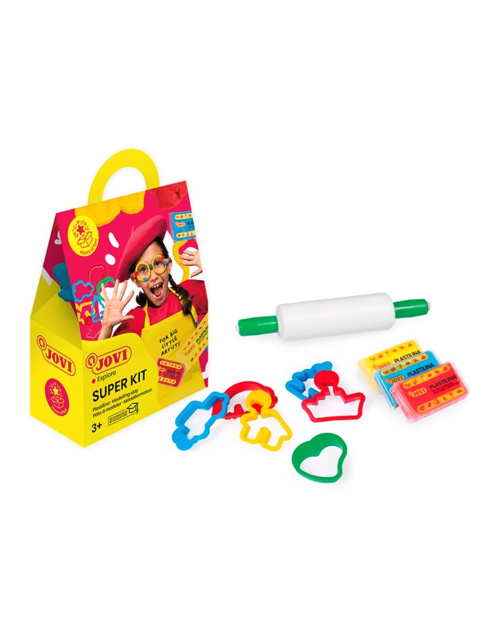 Pintura a dedos jovi pastel super kit 4 botes 35 ml + 20 plantillas Pintura a dedos jovi pastel super kit 4 botes 35 ml + 20 plantillas
