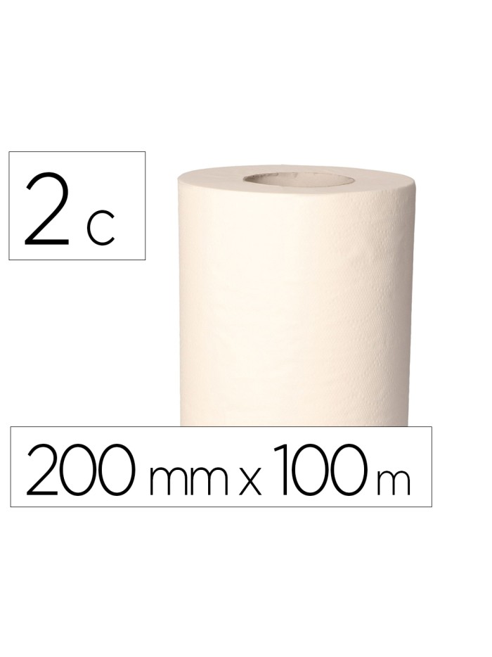 Papel secamanos bunzl greensource celulosa blanco 2 capas 200 mm x 100 mt paquete de 6 unidades Papel secamanos bunzl greensource celulosa blanco 2 capas 200 mm x 100 mt paquete de 6 unidades