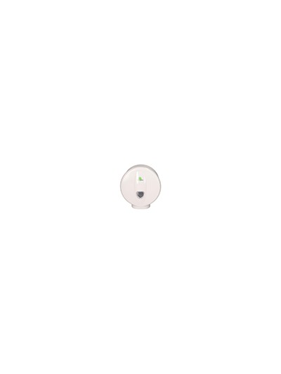Dispensador papel higienico bunzl greensource mini jumbo fabricado en abs color blanco