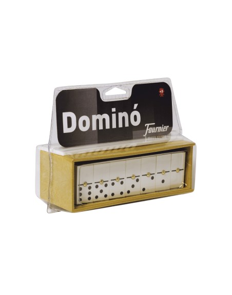 Domino chamelo fournier ficha marfilina en caja de plastico en blister