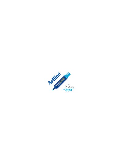 Rotulador artline fluorescente eks-600 azul punta biselada