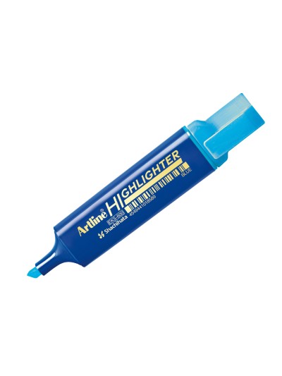 Rotulador artline fluorescente eks-600 azul punta biselada