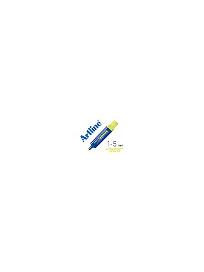 Rotulador artline fluorescente eks-600 amarillo punta biselada