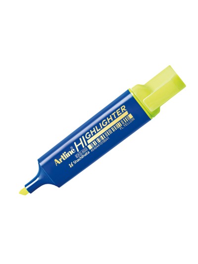 Rotulador artline fluorescente eks-600 amarillo punta biselada