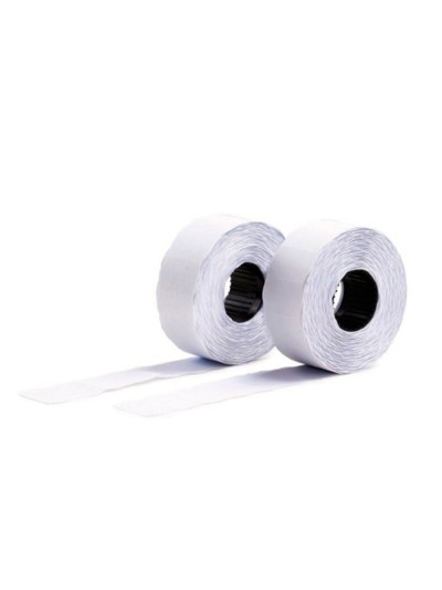 Etiqueta avery ondulada blanca permanente 26x16 mm para etiquetadora pl21/18 caja de 10 rollos de 1200 etiqietas