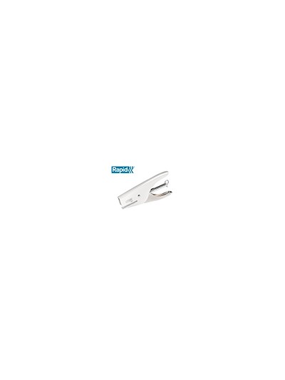 Grapadora rapid de tenaza s51 metalica capacidad de grapado 15 hojas usa grapas 21/4 cromada