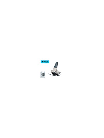 Taladrador petrus 305 metalico capacidad de 65 hojas color plata