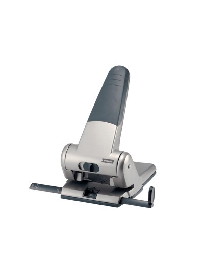 Taladrador petrus 305 metalico capacidad de 65 hojas color plata