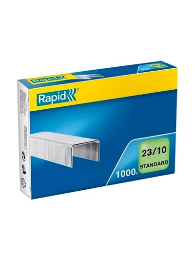 Grapas rapid 23/10 mm galvanizada caja de 1000 unidades