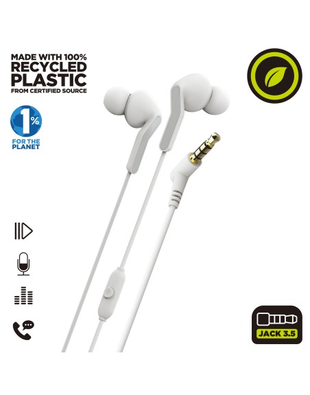 Auriculares muvit e57 blanco