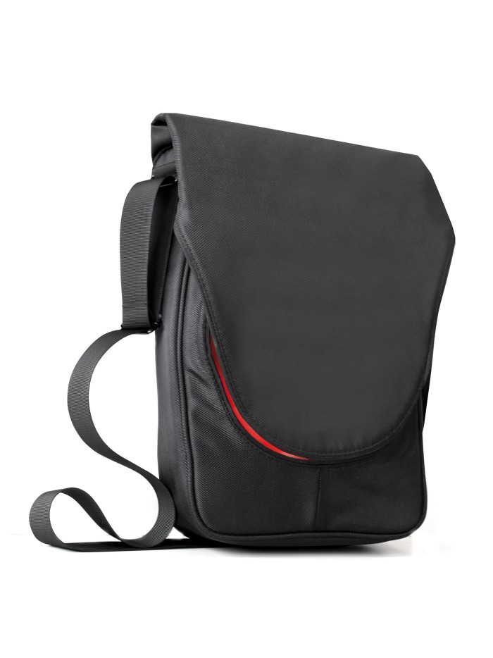 Bandolera o mochila poliester hasta 14 pulgadas negra Bandolera o mochila poliester hasta 14 pulgadas negra