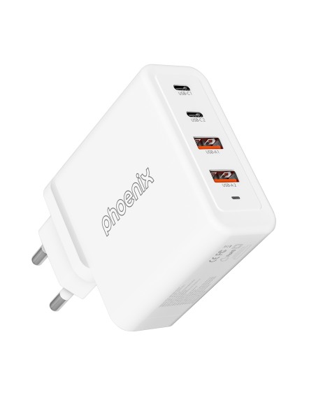 Cargador tipo c 100w gan phoenix universal para portatil tablet o smartphone carga rapida