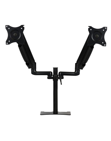 Brazo articulado soporte doble monitor ajustable 27 pulgadas vesa 75 x 75 - 100 x 100