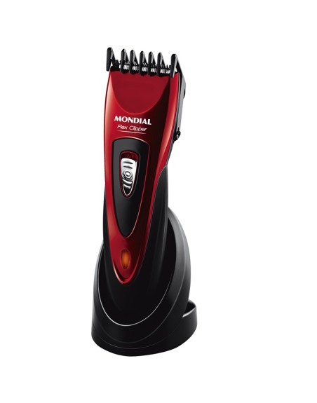 Cortapelos mondial cr - 04 6 accesorios - 2 guias - recargable - 60 minutos