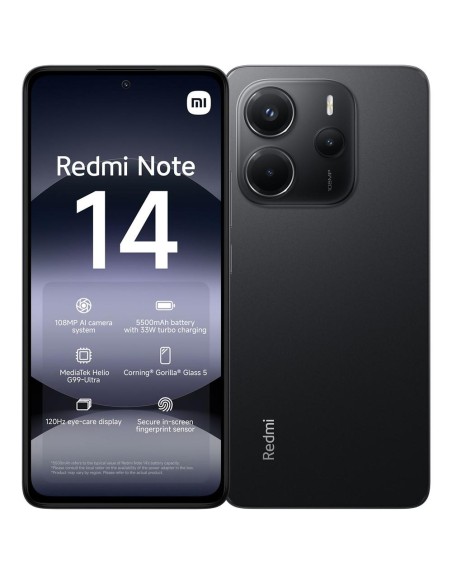 Movil xiaomi redmi note 14 6 - 128gb negro