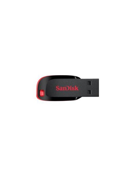 Memoria usb 2.0 sandisk 16gb cruzer blade rojo