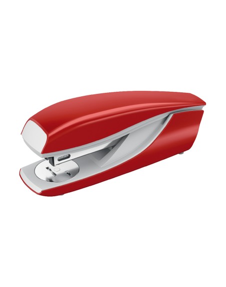 Grapadora petrus 635 wow rojo metalizado capacidad 30 hojas en blister usa grapas 22/6 24/6 y 26/6