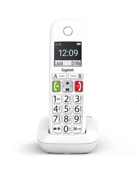Telefono fijo inalambrico gigaset e290 blanco 150 numeros - 21 tonos