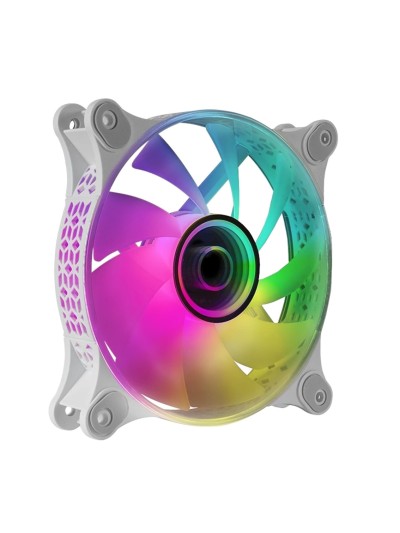 Ventilador mars gaming mf3d 120mm argb blanco