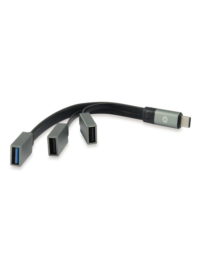 Hub usb tipo c conceptronic hubbies01g 1 x usb 3.0 - 2 x usb 2.0 Hub usb tipo c conceptronic hubbies01g 1 x usb 3.0 - 2 x usb 2.0