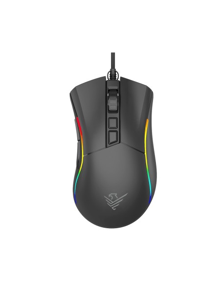 Ratón gaming phoenix void 12000 dpi de alto rendimiento negro rgb usb