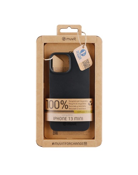 Funda muvit recycletek para apple iphone 13 mini negra