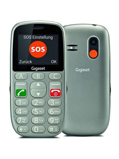 Telefono movil gigaset gl390 gris para mayores