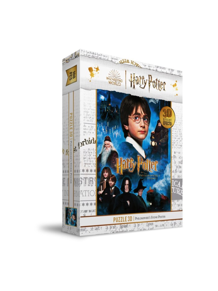 Puzle 100 efecto 3d poster piedra filosofal harry potter Puzle 100 efecto 3d poster piedra filosofal harry potter