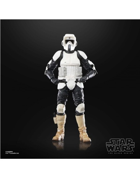 Figura hasbro the black series 40th anniversary of star wars: return of the jedi - biker scout
