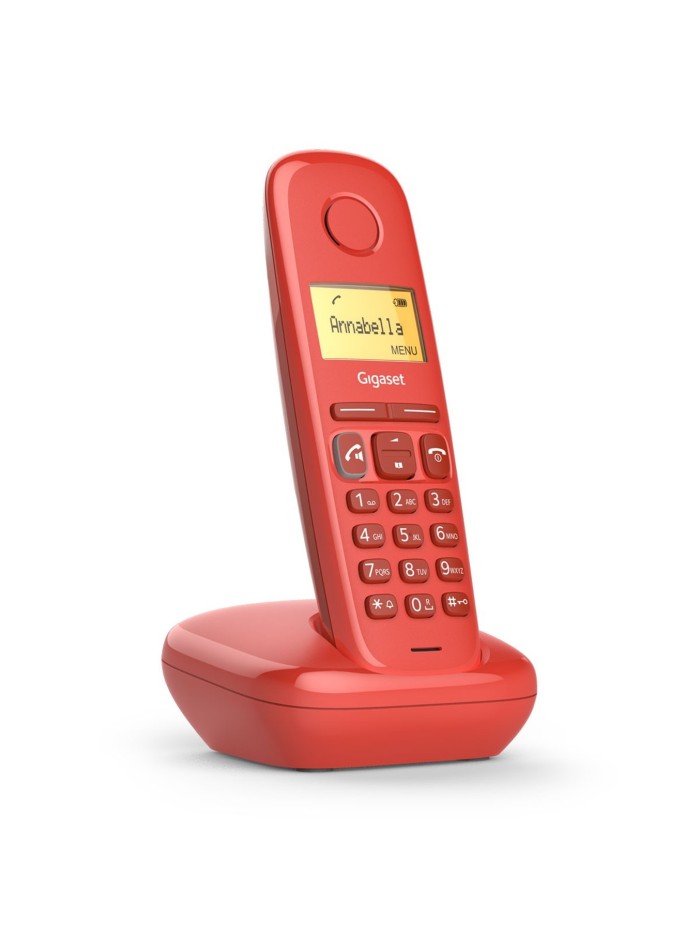 Telefono fijo inalambrico gigaset a270 rojo 80 numeros agenda - 10 tonos Telefono fijo inalambrico gigaset a270 rojo 80 numeros agenda - 10 tonos